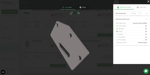 3D View Metal Part